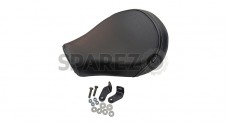 Royal Enfield Classic 350 500 Leatherite Front Low Rider Seat Black - SPAREZO